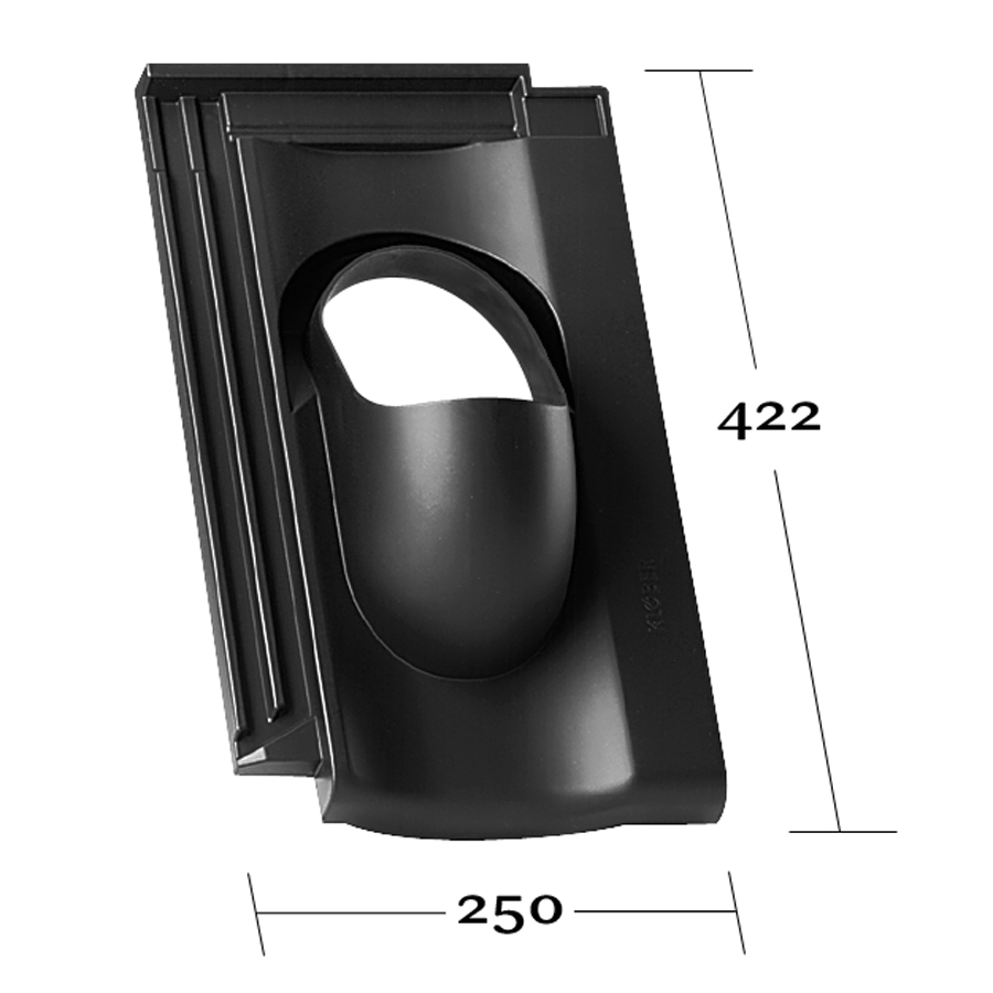 PVC - Grundplatte KE 0399 - Topas 13 V schwarz