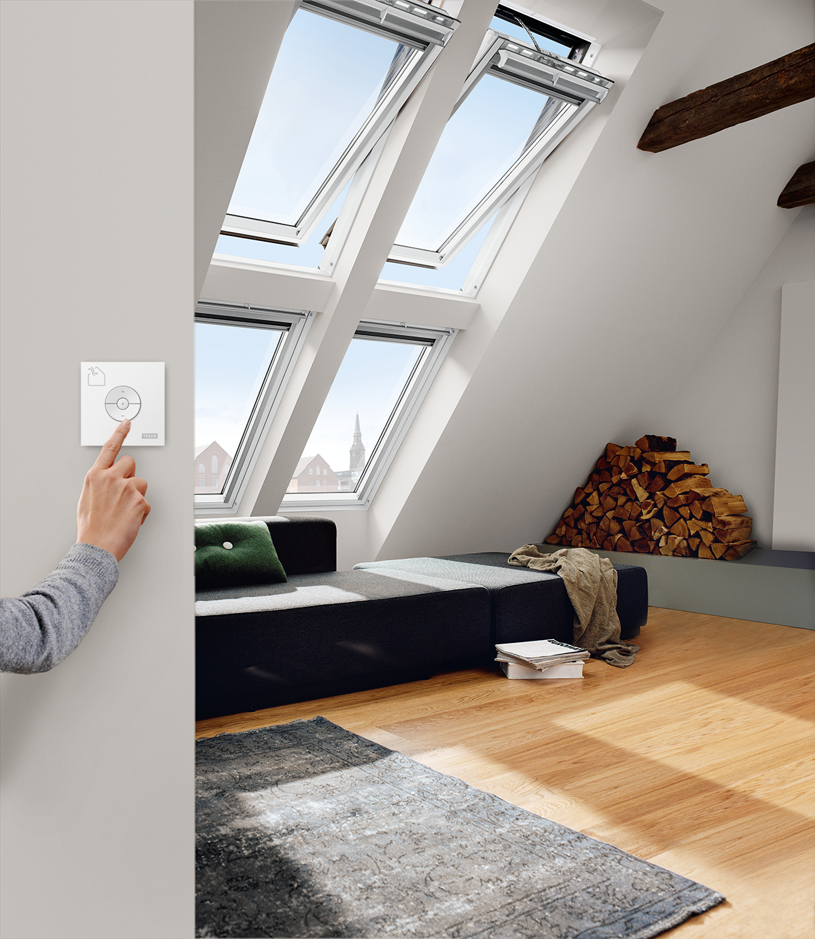 Velux Integra Solarfenster GGL - MK10 206630 weiß Alu En.plus