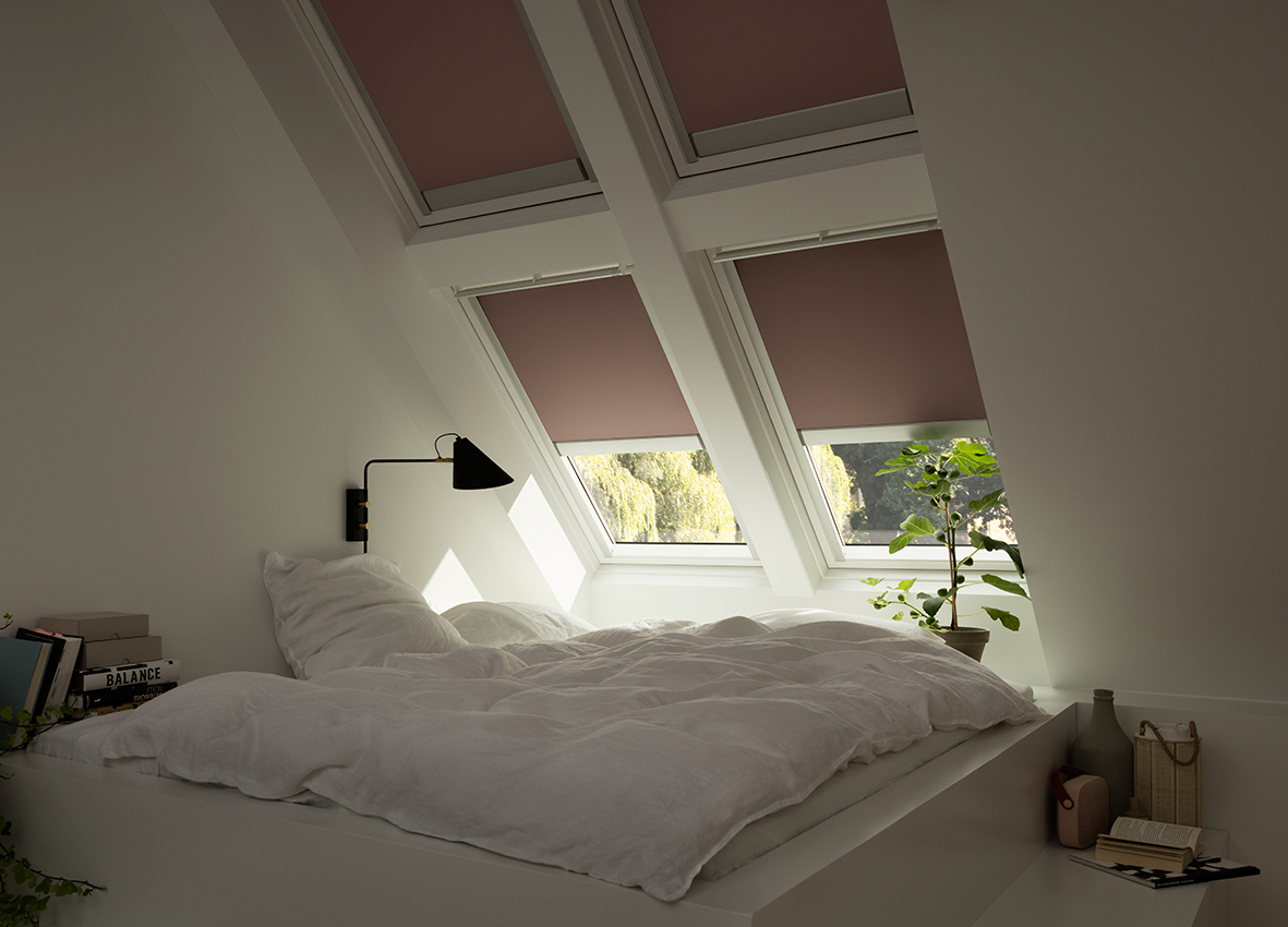 Velux Verdunkelungs-Rollo manuell DKL - Y43 1025S Uni Weiß PG:Standa