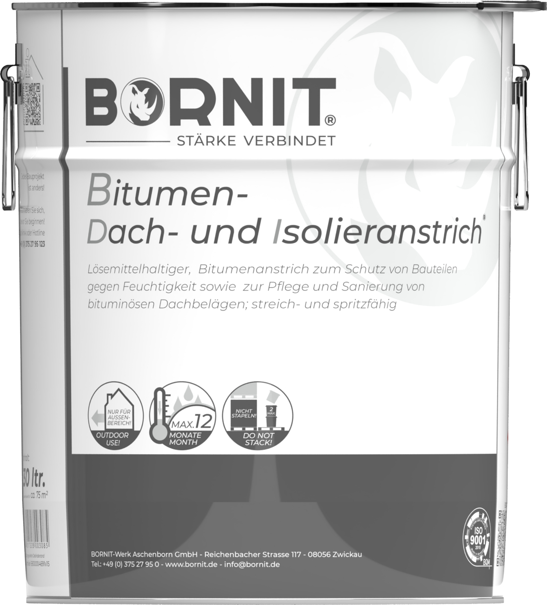 Bitumen-Dachanstrich - 30 Ltr. schwarz