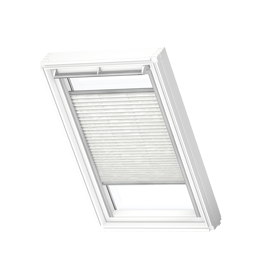 Velux Plissee manuell FHL - SK08 1256S Dekor Klassik Wei