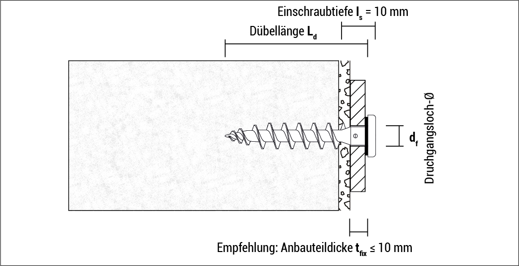 Isolierplattenschraube - IPS-H 55 telegrau 50 St./Pkt.