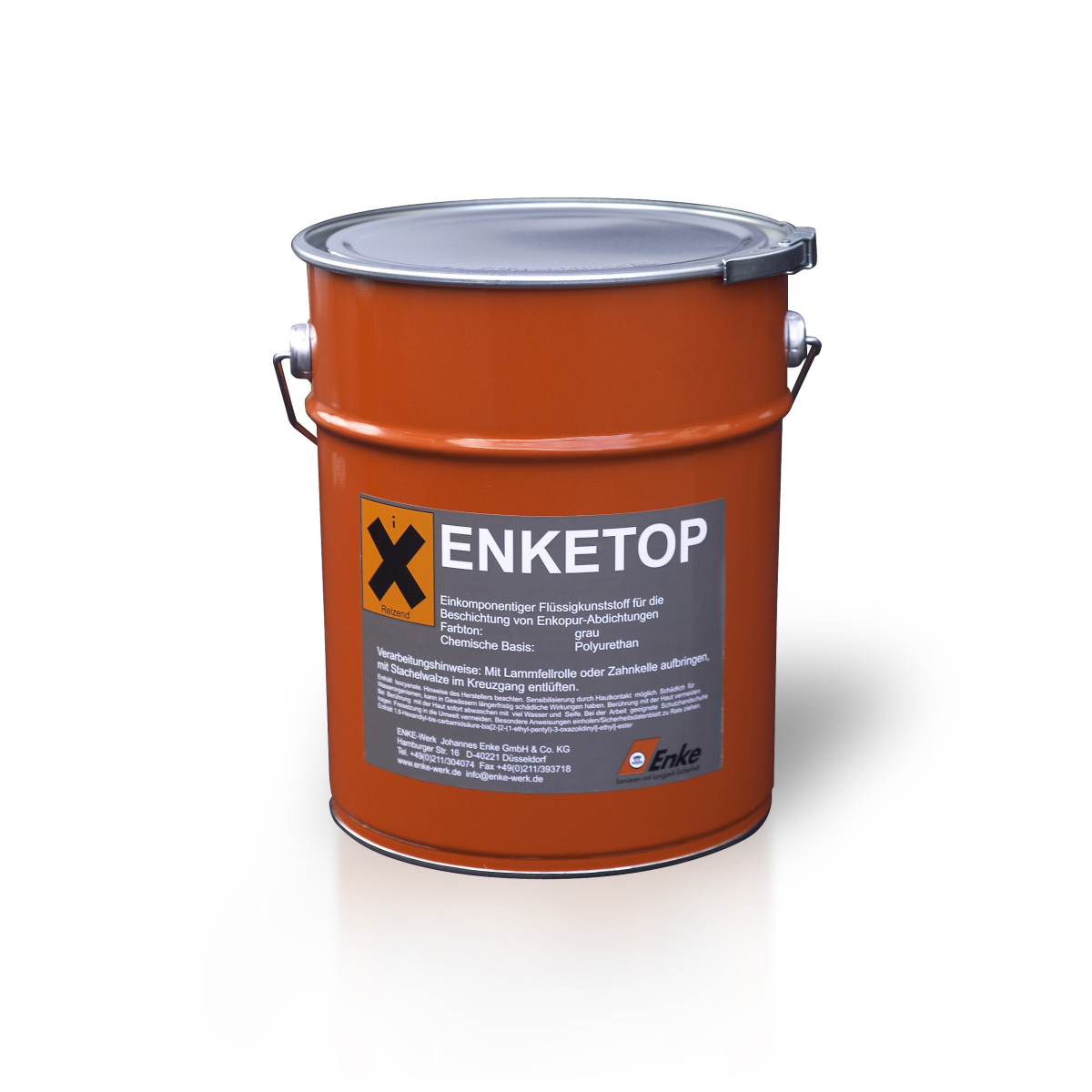 Enketop Balkonbesch. - 12,5 kg, Farbton: grau