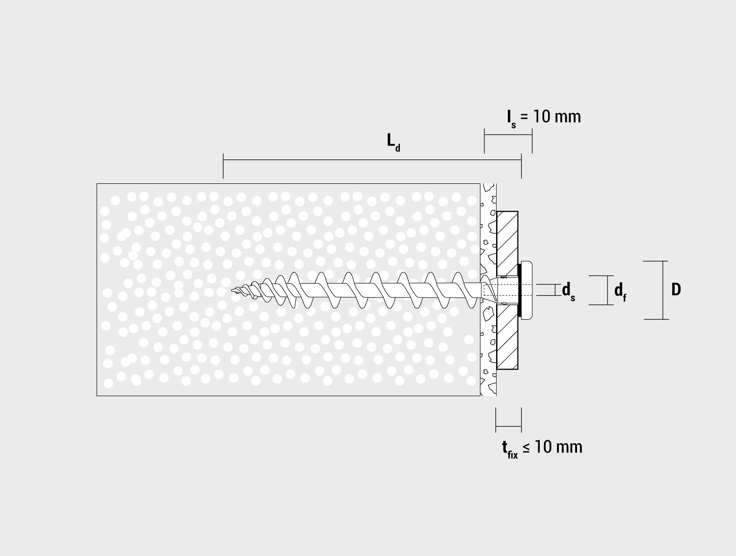 Isolierplattenschraube - IPS 80 telegrau 50 St./Pkt